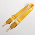 Correa de nailon amarillo brillante ajustable con hebillas de metal dorado para bolsos - Cierre de Plata / Amarillo
