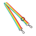 Tracolla regolabile a strisce arcobaleno per borse con moschettoni in metallo resistenti - Fibbia Canna di Fucile