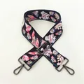 Detailed macro view of high-density colorful fish pattern strap with dark metal buckle - Style 03 Gunmetal Hardware