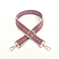 Ethnic style colorful thickened cotton replacement shoulder strap with gold metal buckles - Style 6