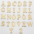 Set of 26 gold stainless steel A-Z letter charms for DIY jewelry making accessories - Letter A / Gold