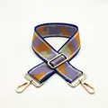 Detail view of thickened adjustable camouflage strap with golden metal lobster clasps - Size 21
