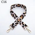 Detail of adjustable leopard print bag strap with high-quality gold swivel lobster clasps - Silver Clasp / Light Pink (C16)