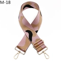 Tracolla larga regolabile con motivo jacquard mimetico in rosa e kaki per borse - Chiusura in Argento / Camouflage Rosa (M-18)