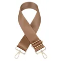 Détail d'une bandoulière en nylon haute densité avec crochets en alliage doré - No. 3 Chameau