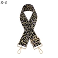 Macro view of adjustable leopard print bag strap with golden metal snap hooks and buckles - Purple (Silver Buckle)