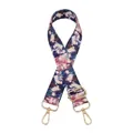 Detailansicht des verstellbaren Anime-Gurtbandes mit goldfarbenen Zinklegierung-Karabinern - Blau Rosa Anime (Nr.32) Goldene Schnalle