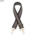 Close-up of adjustable leopard print bag strap with polished gold-tone lobster clasps - Dark Gray (A-9)