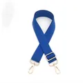 Close-up of Royal Blue 3.8cm thickened adjustable shoulder strap with gold metal buckles - Royal Blue (No. 10)
