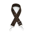 Bandoulière réglable imprimé léopard avec crochets en métal pour sacs à main - Imprimé Léopard Boucle Argentée
