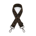 Bandoulière réglable à motif léopard avec crochets métalliques pour sacs à main - Imprimé Léopard Boucle Gunmetal