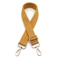 Adjustable thickened woven shoulder strap with gold metal hooks for cross-body bags - Yellow No. 36