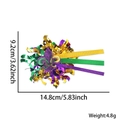 Barrette Mardi Gras avec fleur de lys violette et rubans festifs pour carnaval - Couronne Vert Violet Or