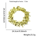 7.5m gold star wire garland for Independence Day party and festive home decoration - Length approx 7.5m / Light Gold Star Style