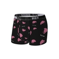Herren Boxer aus Eisseide mit rosa Leopardenprint und elastischem MEN-Bund - S / Stil 9092