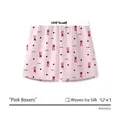 Ruime heren boxershorts van ijssijde in roze met luipaardprint en hartjespatroon - L / Roze Cartoon Hart Strepen (BYH1931)