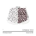 Short de pyjama femme avec imprimé léopard rose et cœurs avec ceinture LOVE - Cœur Léopard Contraste (AL456)