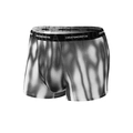 Boxer pour hommes avec imprimé demi-teinte noir et blanc et ceinture élastique griffée - S / Boxeurs / Imprimé Ondulé Noir Et Blanc (9013)