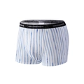 Herren Boxer-Shorts mit blau-weißen Aquarellstreifen und elastischem Bund - XS / Aquarellstreifen (9061)