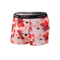 Boxer pour homme avec motifs géométriques abstraits rouges et gris et ceinture élastique - S / Boxeurs / Imprimé Géométrique Abstrait Rouge (9015)