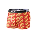Herren Boxershorts aus Eisenseide in Rot mit Hot-Dog-Print und breitem Elastikbund - XS (90-110 Catties) / Roter Hot Dog Stil (9085)