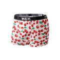 Men's boxer briefs in white with red cherry print and black elastic MEN waistband - XS / 9082-Cherry Print