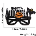 Halloween Partybrille mit Kürbis und Geist Dekoration für Kostümfeste und Fotografie - Teufel Vogelscheuche