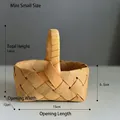 Mini panier cadeau en bois tressé fait main avec dimensions 15x12x14cm pour mariage - Mini Petit