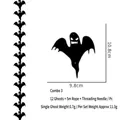 Dettaglio del set di fantasmi di Halloween con dimensioni e kit di corda per montaggio - Stile Fantasma
