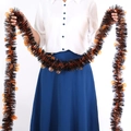 Ghirlanda di Halloween nera e arancione con zucche per decorazioni di feste spaventose - 2,8m / Stile Zucca Nero Arancione