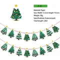 Details von 2,8m Weihnachts-Papiergirlanden mit 8 Teilen und Abmessungen für Partydeko - Weihnachtsbaum Form Stil (Z-25)