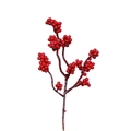 Naturgetreue künstliche rote Beerenzeig für Weihnachtsfeier und Hausdekoration - Stil Mit Roten Künstlichen Beeren