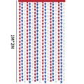 Detail of red white and blue star fringe curtain for Independence Day party decor - 1*2M / Red Silver Blue Star Foil Curtain