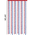 Red white and blue star fringe curtain for 4th of July party backdrop decoration 1x2m - 1m*2m / Red Silver Blue Star