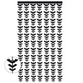 Halloween black bat tassel curtain hanging decoration for spooky party backdrop - 100cmx200cm / Black Bat