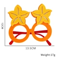 Lunettes de fête en feutre orange et jaune en forme d'étoile avec dimensions - Style Carambole