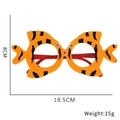 Lunettes de fête d'anniversaire à motif de poisson orange pour enfants - Style Poisson Embrasseur