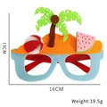 Gafas de fiesta tropical para niños con palmeras y sandía para fiestas de cumpleaños - Estilo Playa