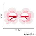 Gafas de fiesta de cumpleaños flor rosa para niños medidas 16cm de ancho y 8,5cm de alto - Estilo de Flor