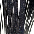 Holographic black laser foil fringe curtain for party background and wall decoration - 1*2M / Black