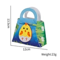 Easter felt gift bag featuring a yellow chick design with dimensions 13.5cm by 12cm - Chick Style A