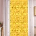 Sfondo shimmer dorato con paillettes quadrate per decorazioni di matrimoni e feste - 1m*2m / Oro