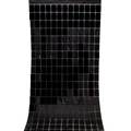 Rideau à paillettes carrées noires modernes pour décoration murale de fête et photographie - 1m*2m / Noir