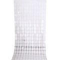 Rideau à paillettes carrées blanc brillant pour décoration de fond de fête et mariage - 1m*2m / Blanc
