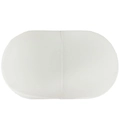 Lenzuolo con angoli in cotone bianco per culla ovale portatile e lettino neonato - Ogni Tappetino Misura 63*38*2 Cm.