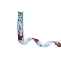 Light blue Christmas grosgrain ribbon with cute cartoon snowman patterns, 2.5cm width - Blue Snowman Pattern / 100 Yards Per Pack