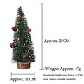 Mini-Weihnachtsbaum mit Kunstschnee und Zapfen, 25 cm Höhe und 10 cm Breite Detailansicht - 25cm Lärche Weihnachtsbaum