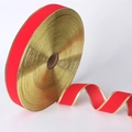 Nastro natalizio in velluto rosso con bordo dorato per confezioni regalo fai da te - Nastro Velluto Bordo Oro 3.8CM (3.8cm) / Rosso