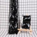 Metallic black foil fringe curtain for birthday party background and festive wall decoration - 1*3M Black Fringe Curtain