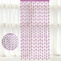 Sparkling purple diamond-cut bead curtain for wedding party backdrop and home decor - 1*2m Pink Tinsel Diamond Curtain